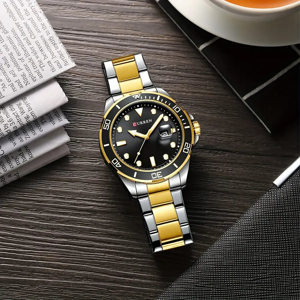 RELOJ CURREN - NEGRO DORODADO